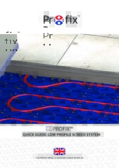 PROFIX LOW PROFILE SCREED SYSTEM