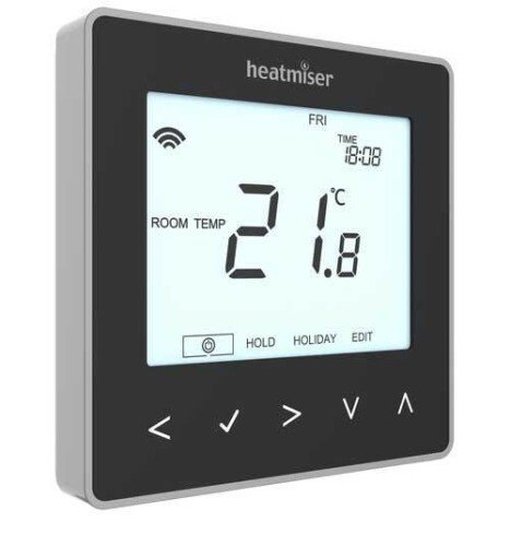 Heatmiser neoStat 12v v2 - Programmable Thermostat Black