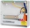 FuseBox F2010MX 100A Main Switch Consumer Unit with T2 Surge Protection, 10 Way, Steel, White