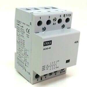 IMO Modular Heating Contactor - 40Amp 4Pole 230v (Normally Open)