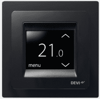 DEVIreg Touch Programmable Thermostat (Pure Black) (Damaged Packaging) (Damaged Packaging)