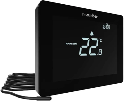 Heatmiser Touch-E Thermostat - Carbon Black