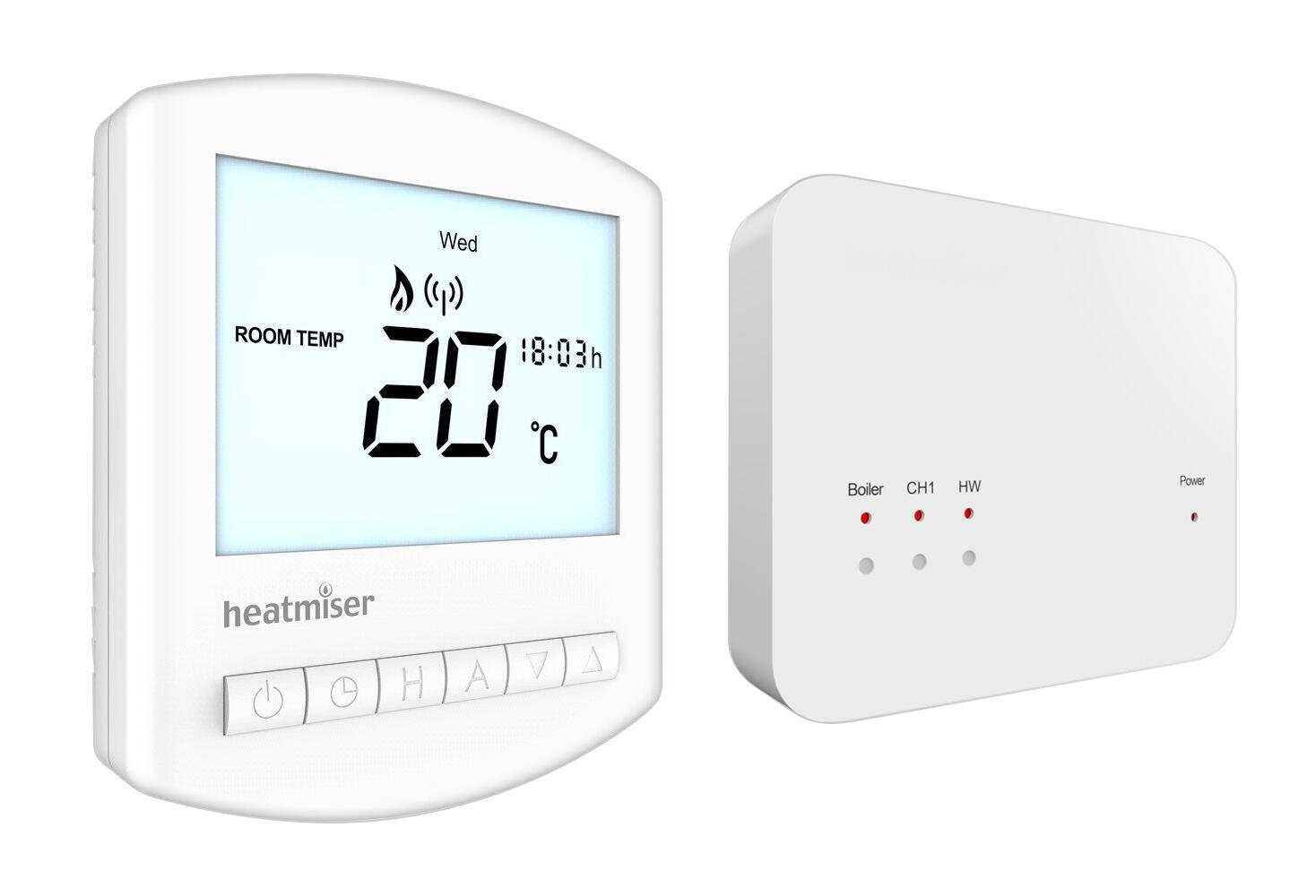 Heatmiser Thermostat Slimline RF Kit Wireless & Programmable