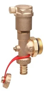 Danfoss End Section Automatic Air Vent with Three Way Ball Valve