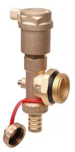 Danfoss End Section Automatic Air Vent with Three Way Ball Valve