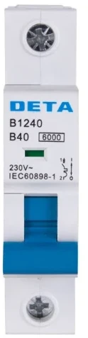 Deta B1240 MCB 40A 6kA Type B Curve