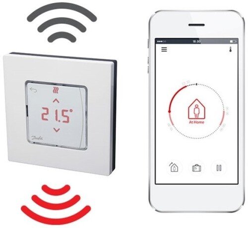 Danfoss Icon Wireless Display On-Wall Thermostat