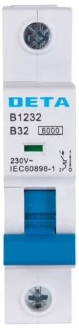 Deta B1232 MCB 32A 6kA Type B Curve