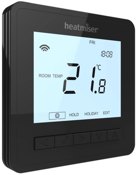 Heatmiser neoAir v3 Wireless Smart Thermostat - Black - Element Shop