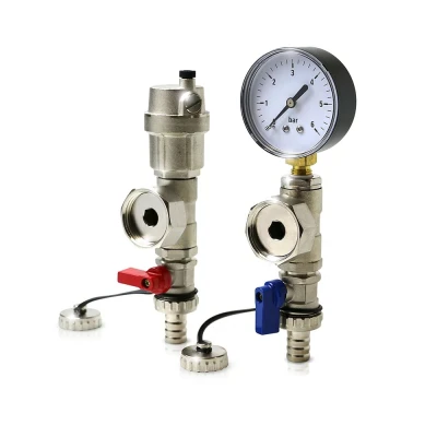 Manifold Fill & Drain Valve Pair With Auto Air Vent