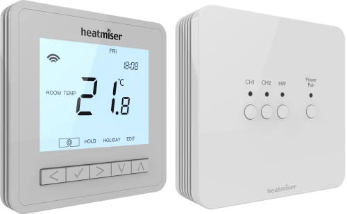 Heatmiser NeoHub Mini HW Heating & Hot Water Wireless WiFi Smart Control Bundle (Silver)