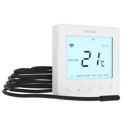 Heatmiser neoStat-e, White, V2 - Programmable