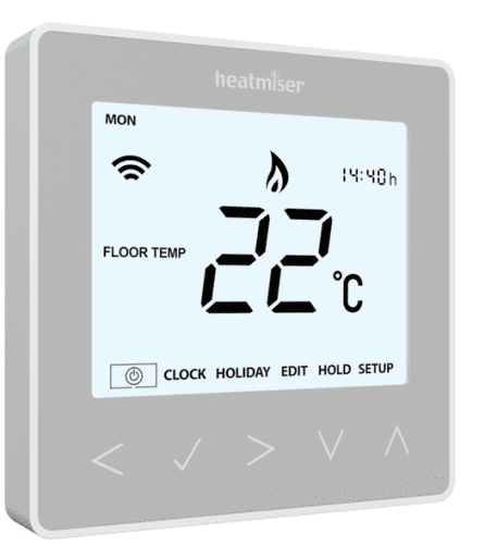Heatmiser neoStat Programmable Thermostat - Platinum Silver V2 x 5