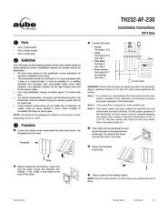 Aube Installation Instructions