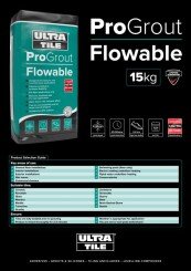 Ultra Tile ProGrout Flowable Technical Datasheet