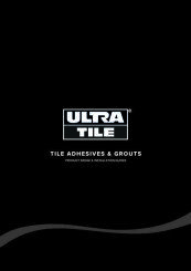 UltraTile Adhesives Brochure Update