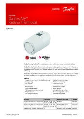 Danfoss Ally Thermostat Data Sheet