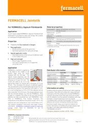 Fermacell Jointstik Glue Specification Sheet