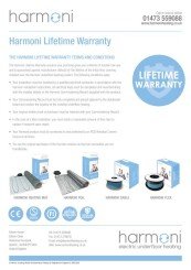 Harmoni Lifetime Warranty