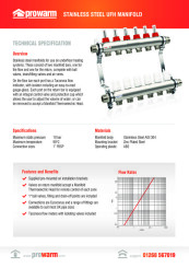 Manifold Data Sheet