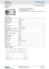 LUXORliving S16 Data Sheet