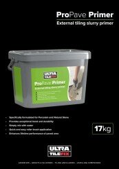 UltraTile ProPave Slurry Primer Technical Specifications