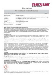 ProJoint PreGrout Paving Sealer Safety Data Sheet