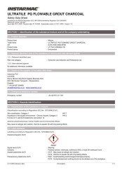 Ultra Tile ProGrout Flowable Safety Datasheet
