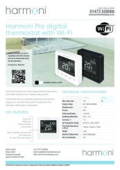 Harmoni Pro Thermostat Datasheet 2022