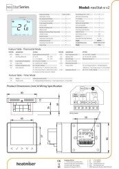 Heatmiser neoStat-e Datasheet