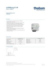 O29701v78 LUXORliving D1 RF Data Sheet