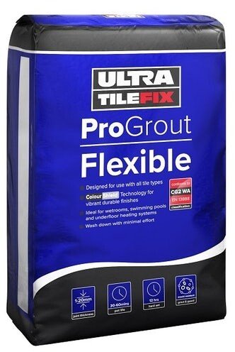 Ultra Tile ProGrout Flexible 3kg - Mid Grey UTFPGF9