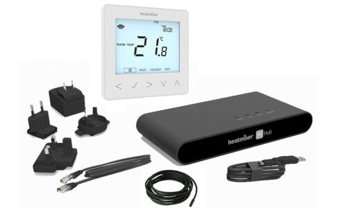 Heatmiser neoKit-e - Electric Floor Heating Smart Thermostat Kit - White